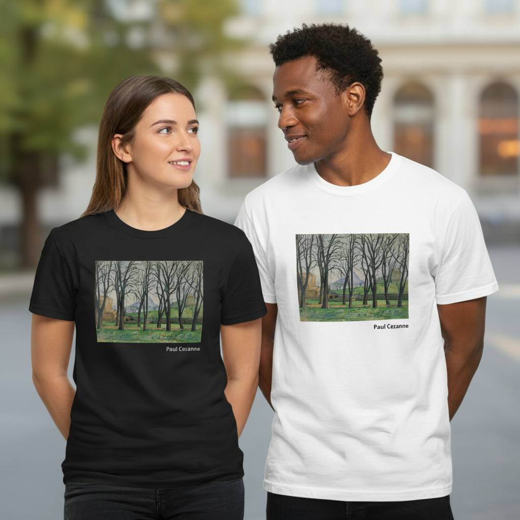 Paul Cézanne's Chestnut Trees: The Story Behind a Post-Impressionist Masterpiece, Now on Custom Apparel