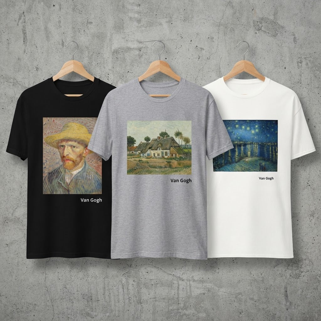 Wear a Masterpiece: Vincent van Gogh Art T-Shirts That Bring Classic Creativity to Everyday Style