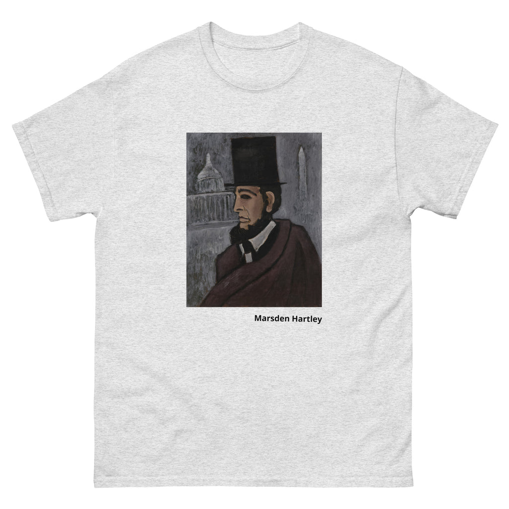 Unisex classic tee printed with Marsden Hartley's abstract expressionist painting Weary of the Truth
