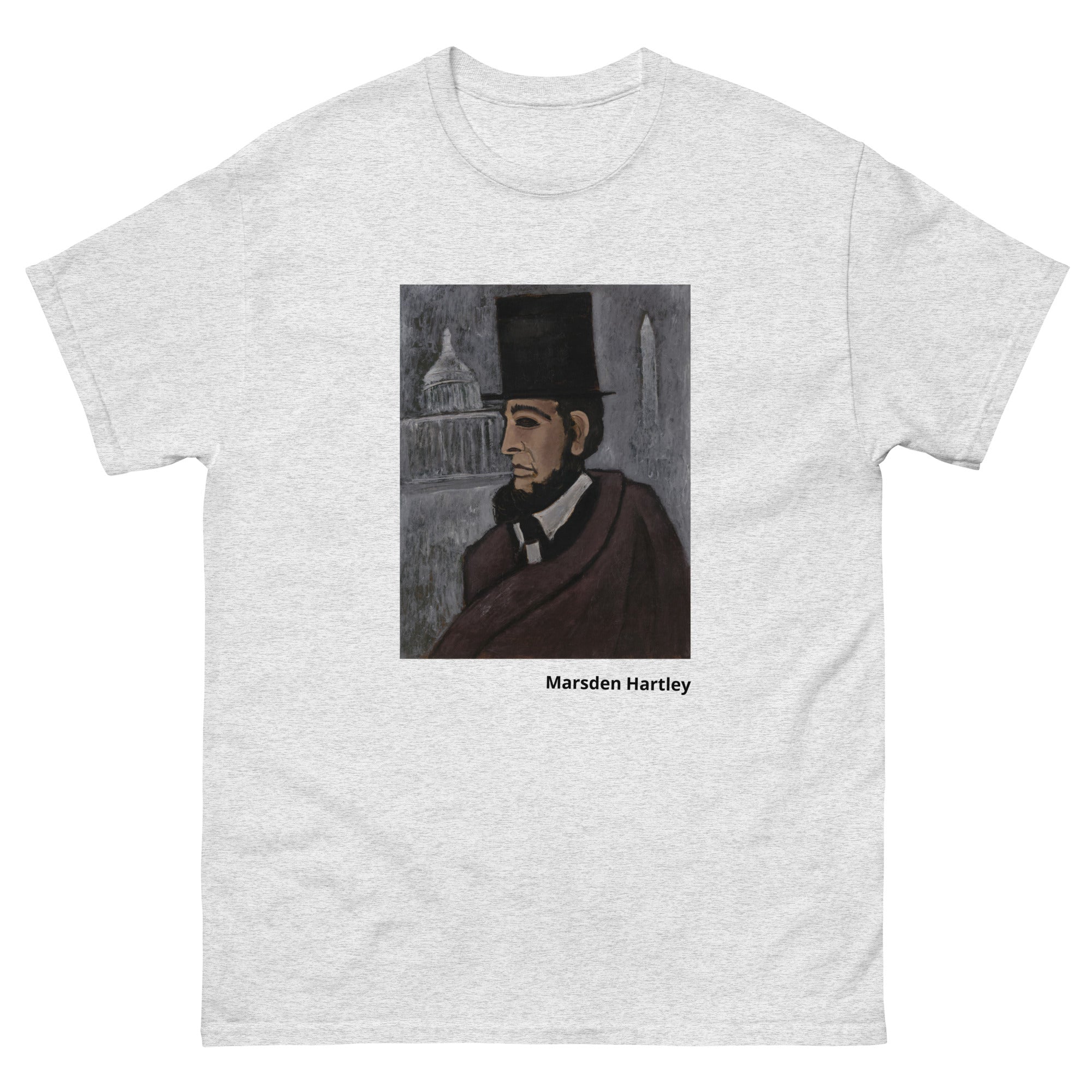 Unisex classic tee printed with Marsden Hartley's abstract expressionist painting Weary of the Truth