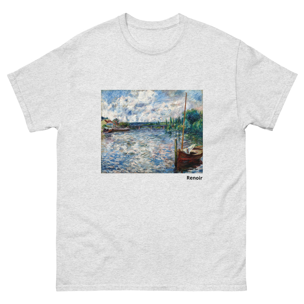 Unisex classic tee featuring Renoir's impressionist river scene The Seine at Chatou