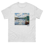 Unisex classic tee featuring Renoir's impressionist river scene The Seine at Chatou