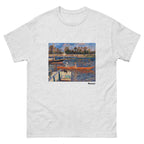 Unisex classic tee featuring Renoir's impressionist river scene The Seine at Argenteuil