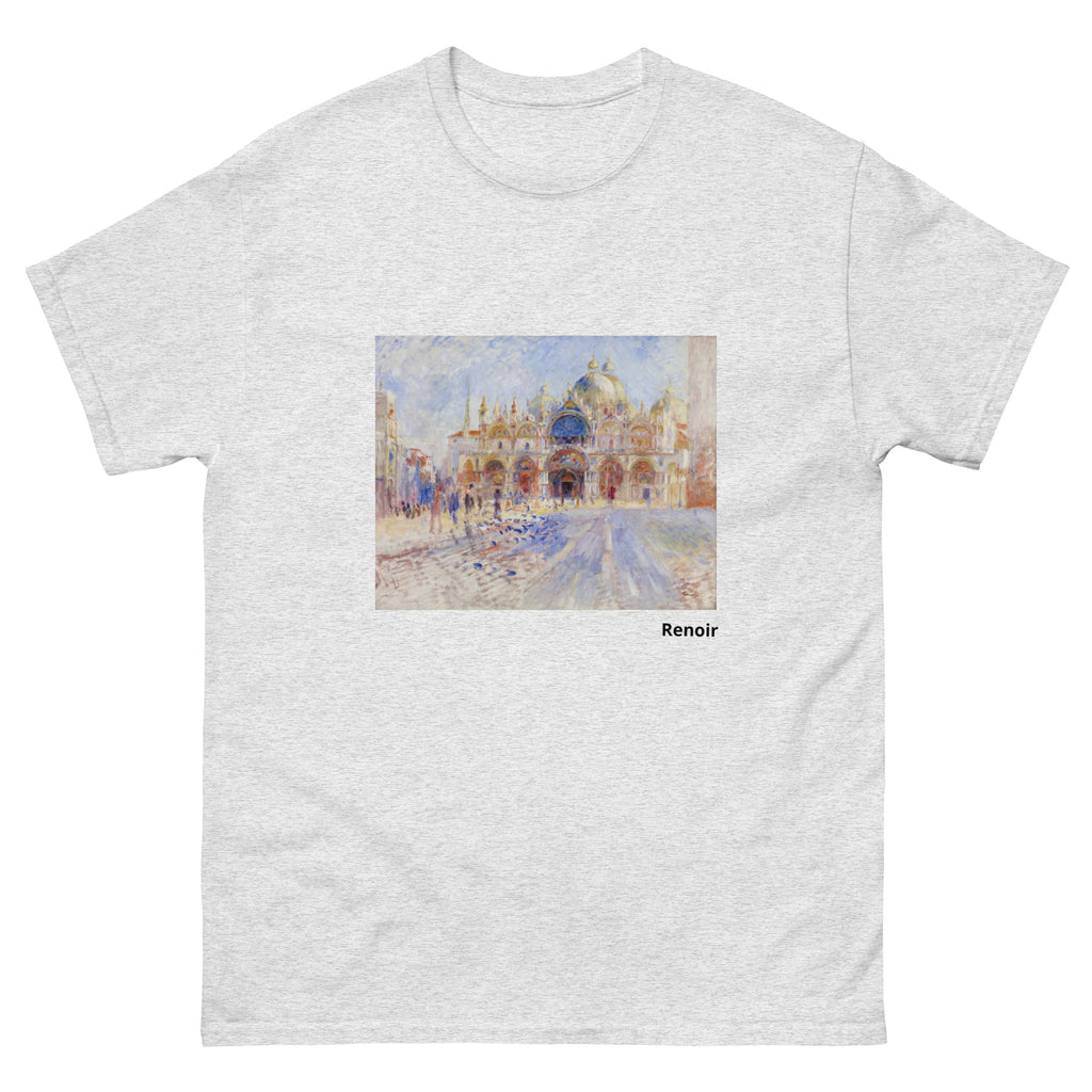 Unisex classic tee featuring Renoir's impressionist view of Piazza San Marco in Venice