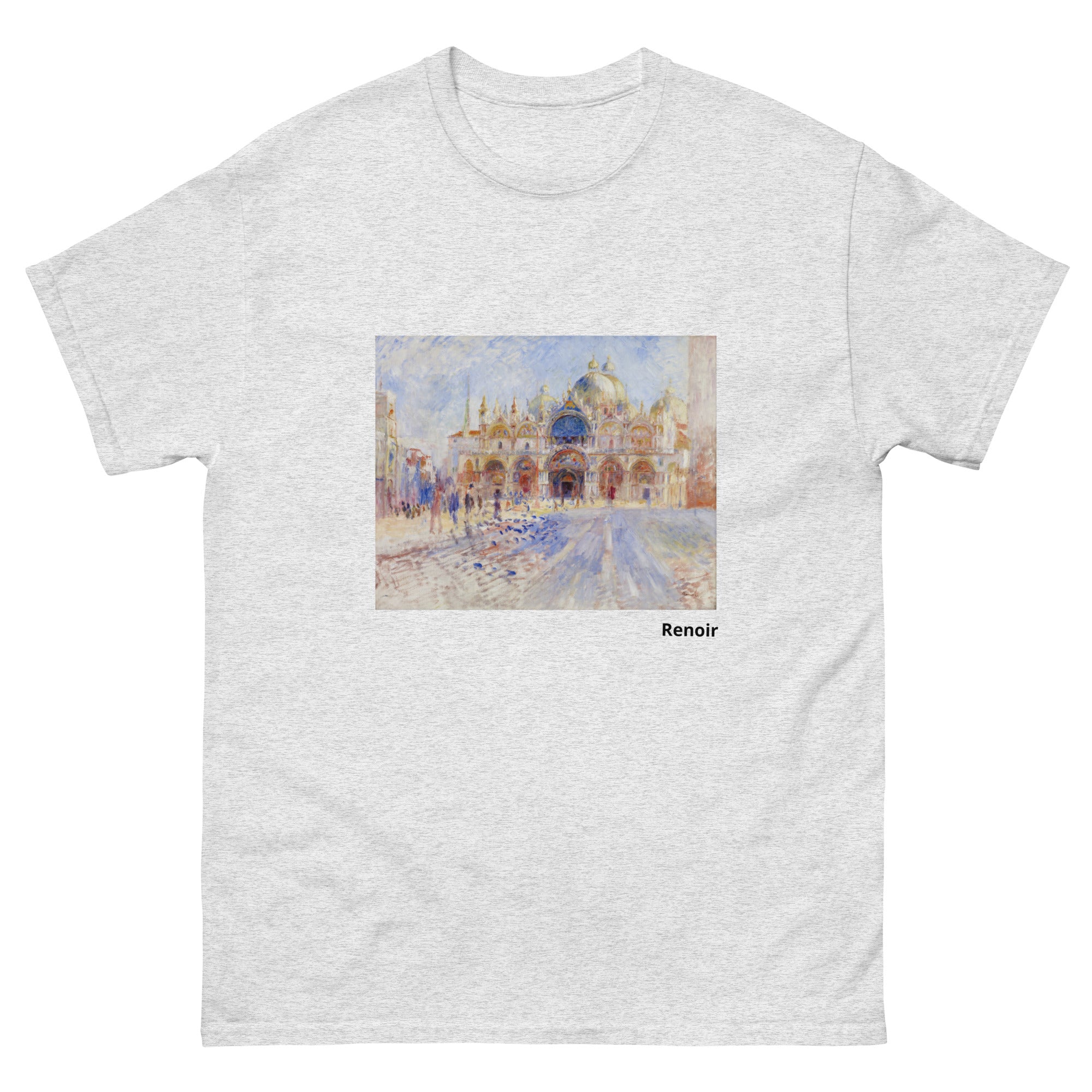 Unisex classic tee featuring Renoir's impressionist view of Piazza San Marco in Venice