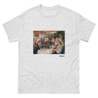 Unisex classic tee featuring Renoir's Luncheon of the Boating Party with lively outdoor gathering