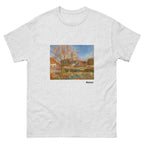 Unisex classic tee featuring Renoir's impressionist painting of a village church in Essoyes