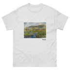Unisex classic tee featuring Renoir's impressionist meadow painting La Prairie