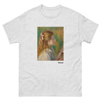 Unisex classic tee featuring Renoir's impressionist reading scene painting La Lecture