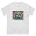 Unisex classic tee featuring Renoir's impressionist still life painting of chrysanthemum flowers