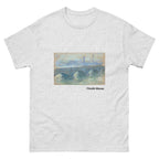 Unisex classic tee featuring Monet's 1901 impressionist painting of Waterloo Bridge in London