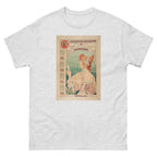Unisex classic tee featuring Mucha's Art Nouveau advertising poster for Royale Corsets