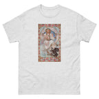 Unisex classic tee featuring Mucha's Art Nouveau portrait of patron Josephine Crane Bradley