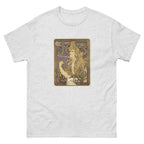 Unisex classic tee featuring Mucha's Art Nouveau Job cigarette papers advertising poster