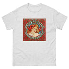 Unisex classic tee featuring Mucha's Art Nouveau Lefèvre-Utile vanilla wafer biscuit poster