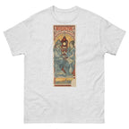 Unisex classic tee featuring Mucha's Art Nouveau Bénédictine liqueur advertising poster