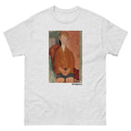Unisex classic tee featuring Modigliani's expressionist portrait of a young boy in short pants