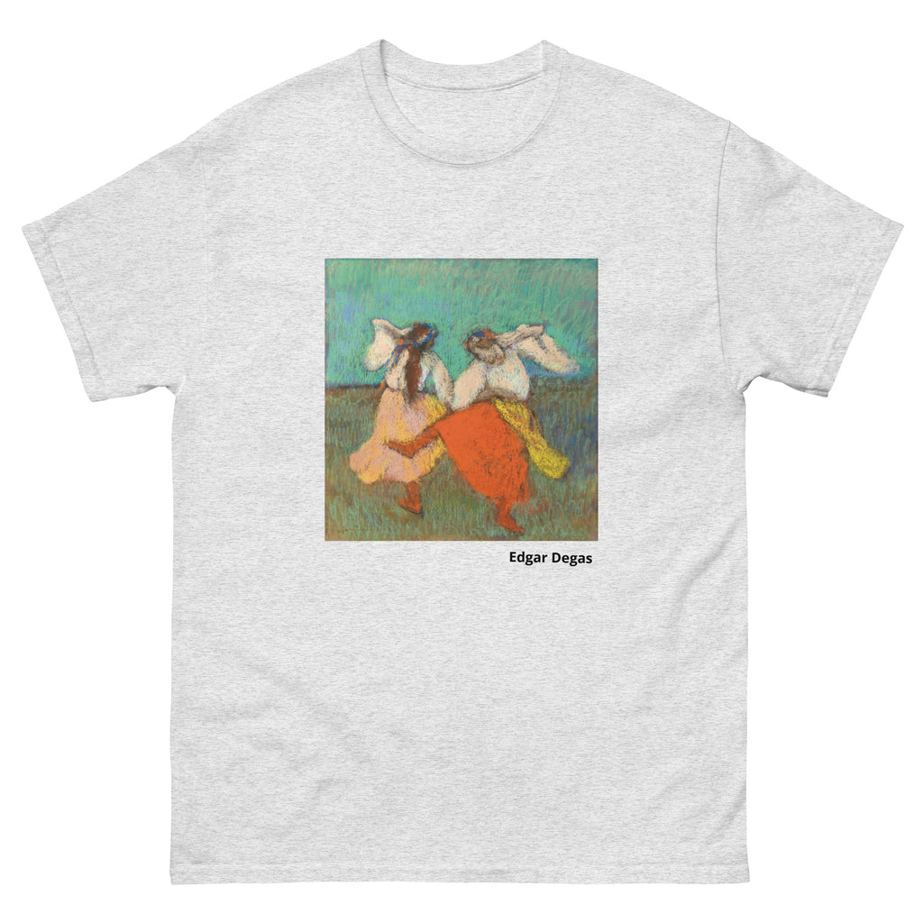 Unisex classic tee featuring Degas's colorful painting of Russian dancers in folk costume
