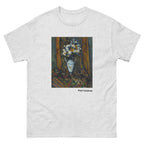 Unisex classic tee featuring Cézanne's post-impressionist still life of flowers in a vase
