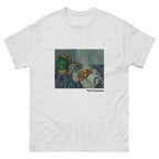 Unisex classic tee featuring Cézanne's post-impressionist still life with apples on a table