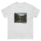 Unisex classic tee featuring Cézanne's post-impressionist French landscape painting Paysage
