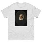 Unisex classic tee featuring Rembrandt's dramatic baroque portrait of an elegantly dressed woman