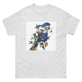 Unisex classic tee featuring Audubon's detailed naturalist illustration of a blue jay bird