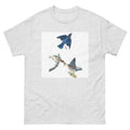 Unisex classic tee featuring Audubon's detailed naturalist illustration of an Eastern bluebird