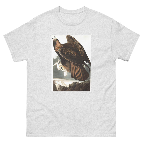 Unisex classic tee featuring Audubon's detailed naturalist illustration of a golden eagle
