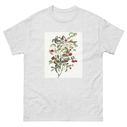 Unisex classic tee featuring Audubon's detailed naturalist illustration of a warbler bird