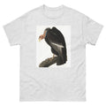 Unisex classic tee featuring Audubon's detailed naturalist illustration of a Californian vulture