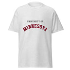 Unisex classic tee featuring University of Minnesota name and branding in maroon and gold