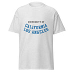Unisex classic tee featuring UCLA name and branding in blue and gold