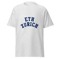 Unisex heather gray t-shirt featuring ETH Zurich logo printed across the front chest