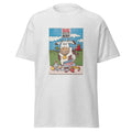 Unisex heather gray t-shirt featuring vintage Dairy Pride poster artwork printed across the front