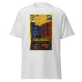 Unisex black t-shirt featuring vintage New York Cleanliness poster artwork printed across the front