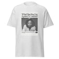 Unisex heather gray t-shirt featuring vintage AIDS Condom Poster poster artwork printed across the front