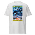 Unisex black t-shirt featuring vintage Dont Waste Coal Vintage poster artwork printed across the front