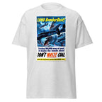 Unisex black t-shirt featuring vintage Dont Waste Coal Vintage poster artwork printed across the front