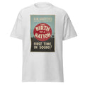 Unisex black t-shirt featuring vintage Birth of a Nation poster artwork printed across the front