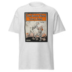 Unisex black t-shirt featuring vintage Woodrow Wilson poster artwork printed across the front