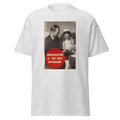 Unisex black t-shirt featuring vintage Immunisation Vintage poster artwork printed across the front