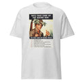 Unisex heather gray t-shirt featuring vintage Rising Sun Vintage poster artwork printed across the front
