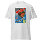 Unisex black t-shirt featuring vintage War Against Japan poster artwork printed across the front