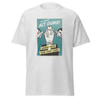 Unisex black t-shirt featuring vintage Loose Talk poster artwork printed across the front