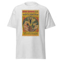 Unisex heather gray t-shirt featuring vintage Houdini Jail Breaker poster artwork printed across the front