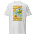 Unisex black t-shirt featuring vintage Renmark South Australia Vintage poster artwork printed across the front