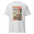 Unisex black t-shirt featuring Liberty Bonds 4 quote typography printed across the front chest