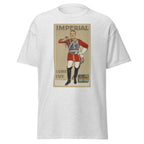 Unisex black t-shirt featuring vintage Imperial Tobacco poster artwork printed across the front