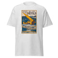 Unisex black t-shirt featuring vintage Rudyard Kipling poster artwork printed across the front